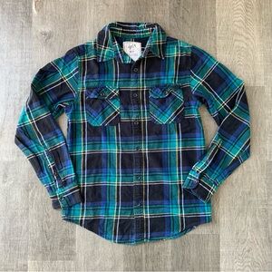 Blue + Green Flannel